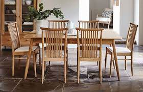 Lowest uk price from top furniture. Ercol Teramo Oak Large Extending Dining Table And 6 Chairs Cfs Furniture Uk