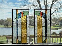 Arts And Crafts Stained Glass Panels