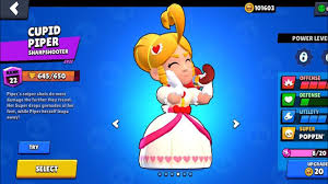 Some top level piper gameplay is shown as well! Unlocking New Valentine Cupid Piper Skin Gameplay Brawl Stars Youtube