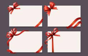 gift card template vector art icons
