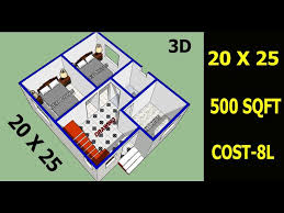 500 Sqft House Plan Ii 20 X 25 Home