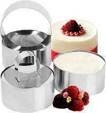Ck products small baby shower assortment chocolate mold feature. Amazon Com Set Of 4 Round Stainless Steel Small Cake Rings Mousse And Pastry Mini Baking Ring Mold With Pusher Kitchen Dining