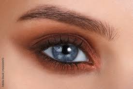 brown smokey blue eyes eye makeup