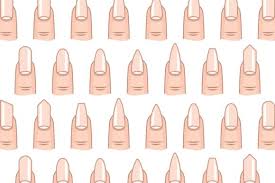 diffe nails shape seamless vector