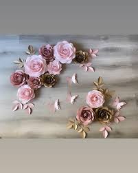 Paper Flower Wall Decor Paper Roses