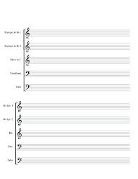 Music Staff Paper Template Manuscript To Print Off Beautiful And