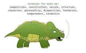 synonyms for make up starting with letter j