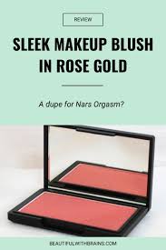sleek makeup blush in rose gold review