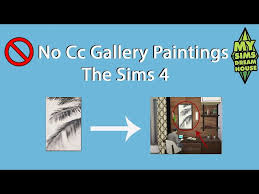 no cc gallery paintings the sims 4
