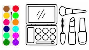 makeup kit coloring pages for kids