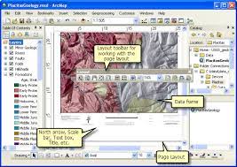 data view and layout view arcmap