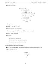 Solow growth model wifh maths | PDF