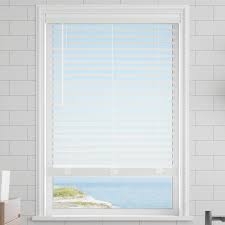 2 clic cordless faux wood blinds