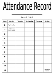 Attendance Sticker Chart For Students