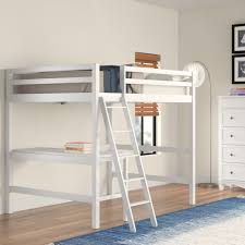 Loft bed with a comfortable sleeping space upstairs and downstairs. Desk Full Size Loft Beds Free Shipping Over 35 Wayfair