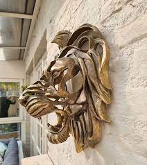 Large Lion Head Wall Mounted