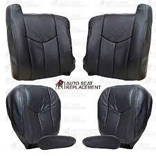 Sierra Leather Seat Covers Dark Gray