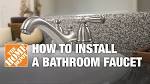 How to install a bathroom sink faucet