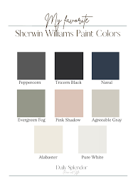 favorite sherwin williams paint colors
