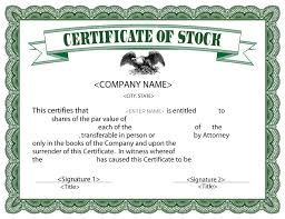 41 Free Stock Certificate Templates Word Pdf Free