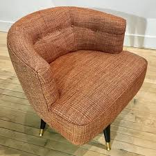vintage 1950s swivel chair w/ new knoll