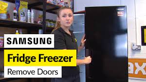 How to Remove the Doors on a Samsung Fridge Freezer - YouTube