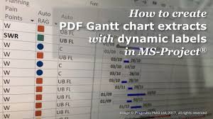 How To Create Pdf Gantt Chart Extracts With Dynamic Labels