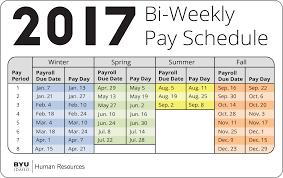 Hd Biweekly Pay Period Calendar 2017 27439 Bi Weekly Pay