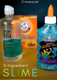 easy contact solution glitter slime