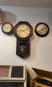 Antique Regulator Wall Clock Furniture