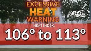 Excessive Heat Warning through Friday ...