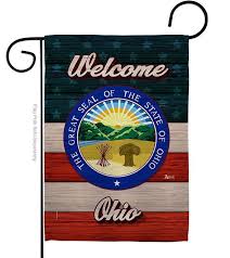 Welcome Ohio Garden Flag More Garden