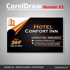 hotel business card design cdr file