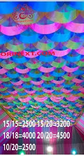 multicolor polyester dheu tent ceiling