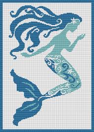 Mermaid Free Cross Stitch Pattern Mermaid Cross Stitch