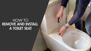 How to Remove and Install a Toilet Seat - YouTube