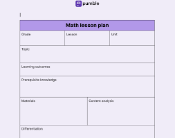 how to write a lesson plan template