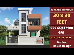 30 By 30 Duplex House Design 30x30