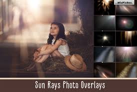 sun rays photo overlays design cuts