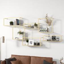 Modern 6 Pieces Wall Mounted Shelving