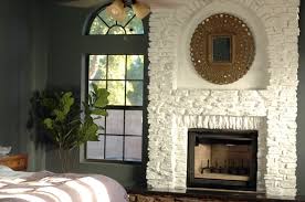 How To Paint A Stone Fireplace