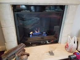 Change Log Gas Fireplace To Fire Glass