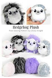 diy fabric hedgehog plush free sewing