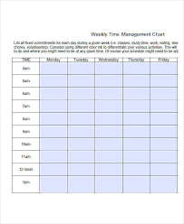 Time Management Chart Template Luxury 29 Printable Time