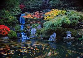 Heavenly Falls At The Japanese Gardens