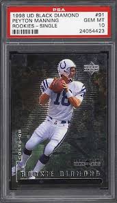May 20, 2021 · former colts and broncos quarterback peyton manning recently told tmz that he hopes the packers and aaron rodgers can hash out their differences to keep the reigning mvp in green bay. Top 25 Peyton Manning Rookie Card List Psa Graded Rc Value