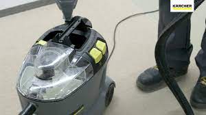 how to fill and empty karcher puzzi