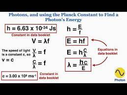 Photon Energy And The Planck Constant