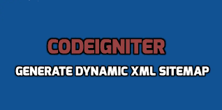 create dynamic sitemap in codeigniter