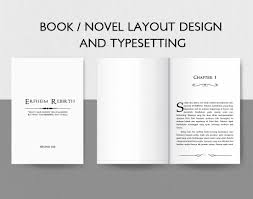 create your book or novel layout design